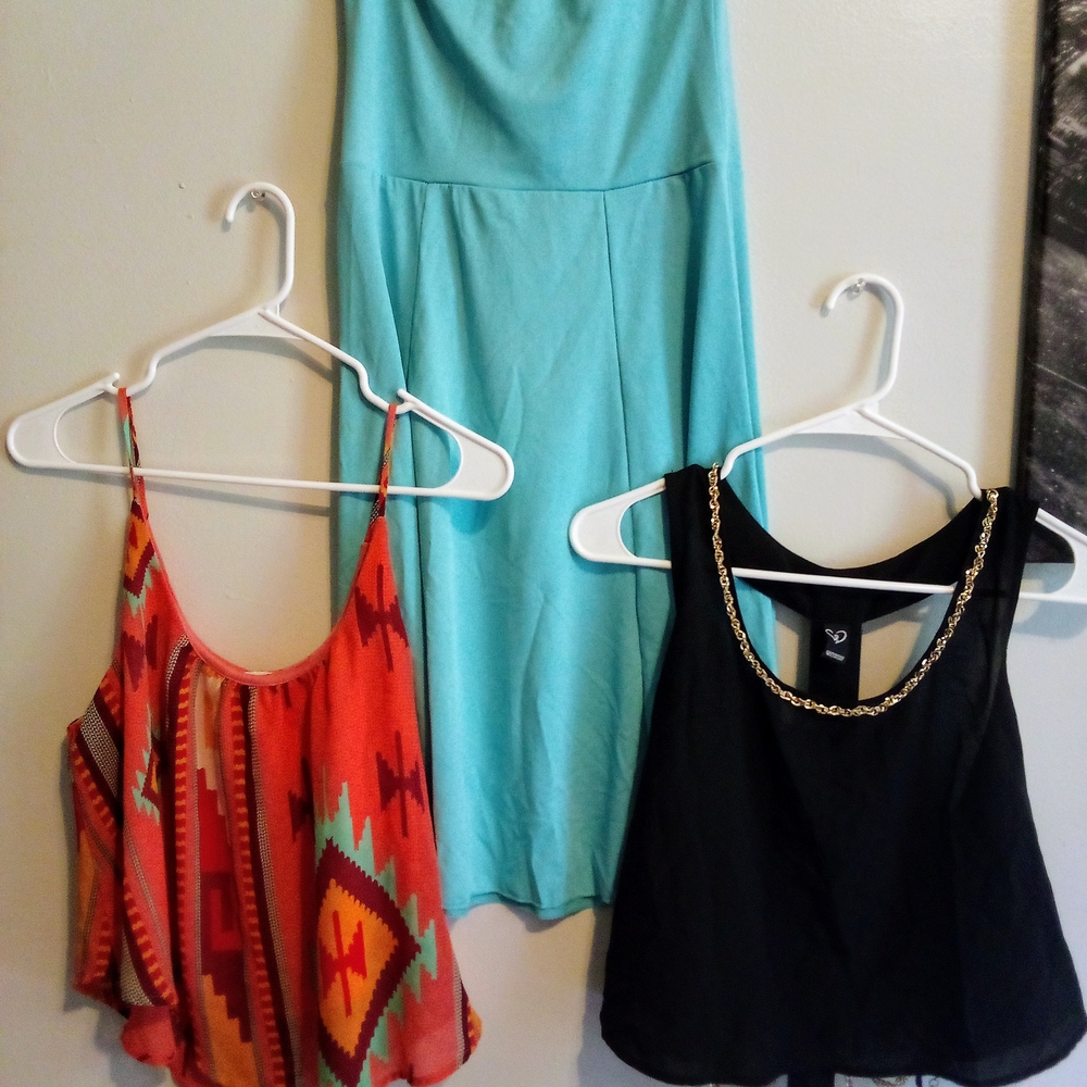 Daytrip Black Camisole with Gold Chain Detail